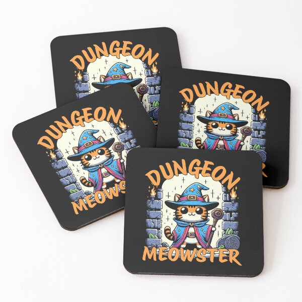 Artikelvorschau, Dungeon Meowster Dungeon Master Cat entworfen und verkauft von DoodleDashShop.