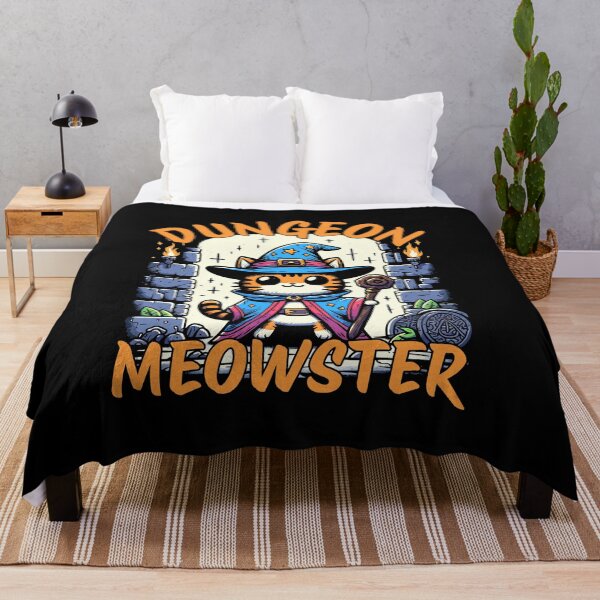 Item preview, Dungeon Meowster Dungeon Master Cat designed and sold by DoodleDashShop.