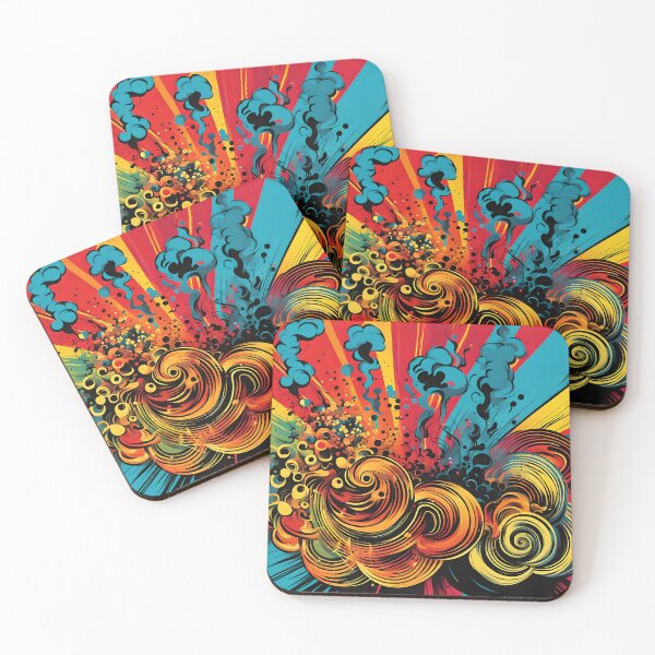 Item preview, Pop-art waves designed and sold by Po11en.