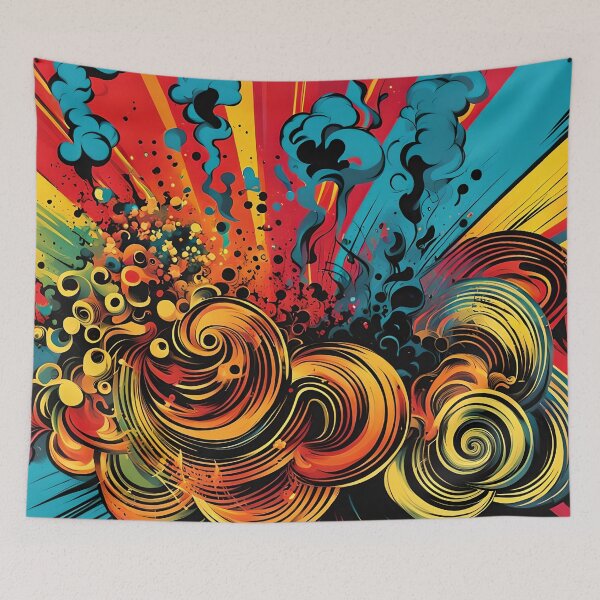 Item preview, Pop-art waves designed and sold by Po11en.
