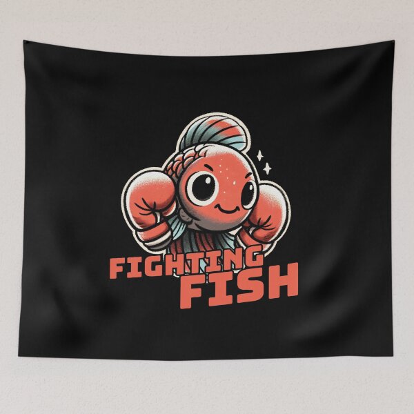 Item preview, Betta Fish Fighting Fish designed and sold by DoodleDashShop.