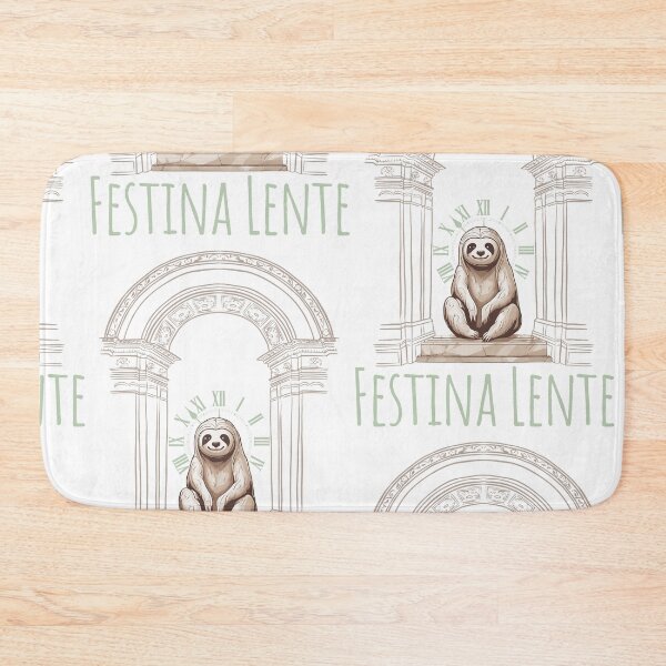 Item preview, Lindo perezoso Festina Lente: cita apresúrate lentamente designed and sold by TheWriteHand.