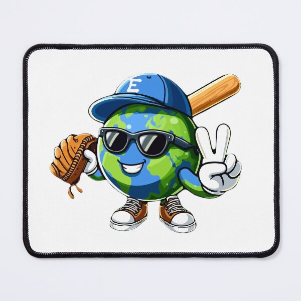 Item preview, Earth playing baseball Earth Day 2024 designed and sold by QUOTABLE STICKERS.