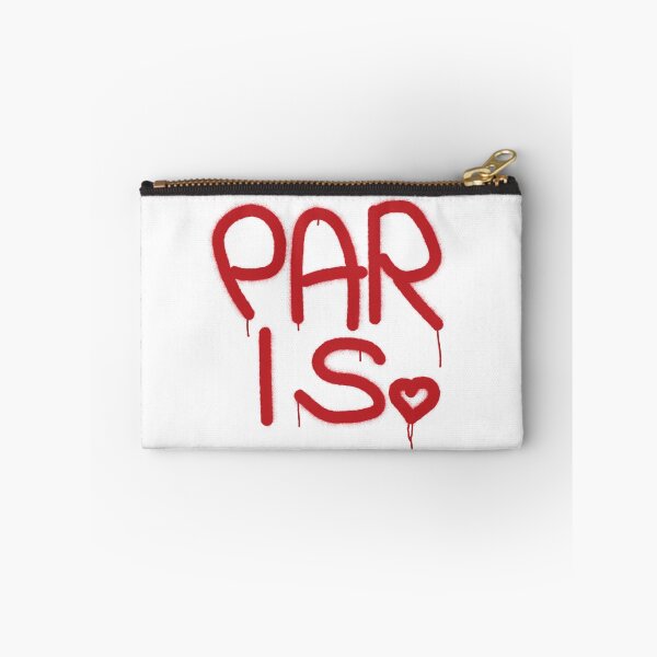 Item preview, Paris Love Graffiti Style Pouch designed and sold by JasperBenoit.
