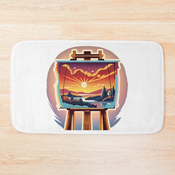 Item preview, Sunrise Canvas on Easel - Artistic Scene designed and sold by NiftyWrx.