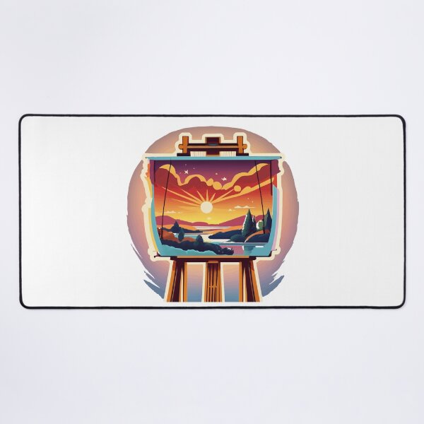 Item preview, Sunrise Canvas on Easel - Artistic Scene designed and sold by NiftyWrx.