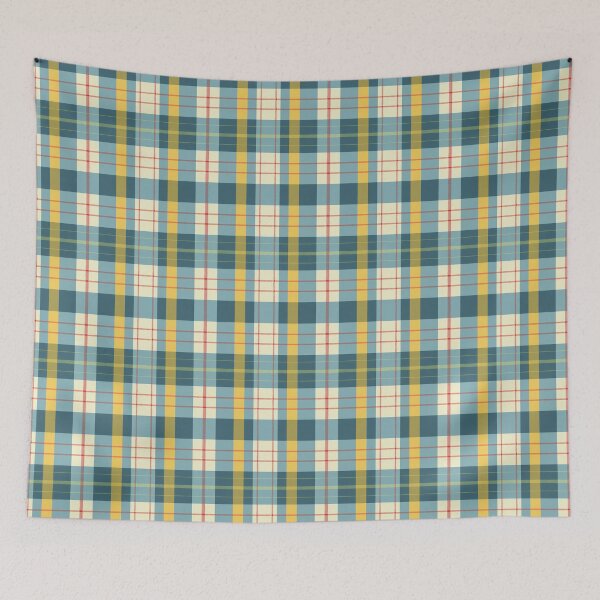 Item preview, Blue cream and yellow tartan designed and sold by Vkinsify.