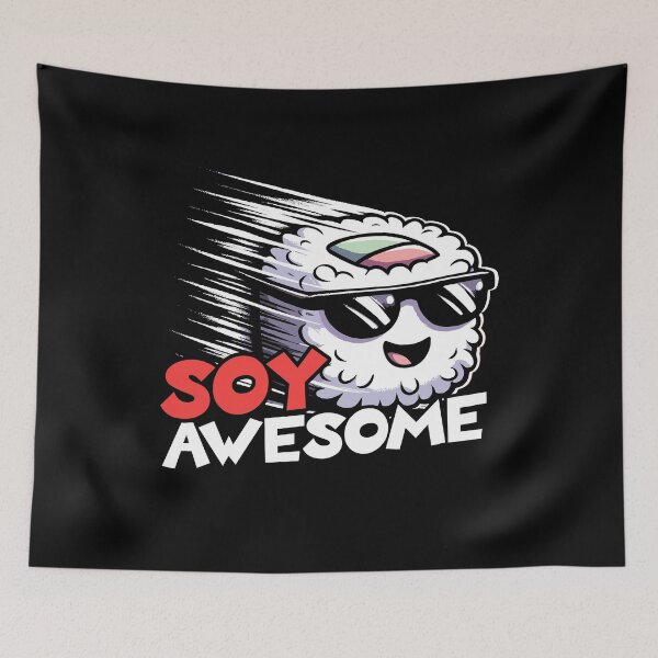 Item preview, Soy Awesome Sushi Roll designed and sold by DoodleDashShop.