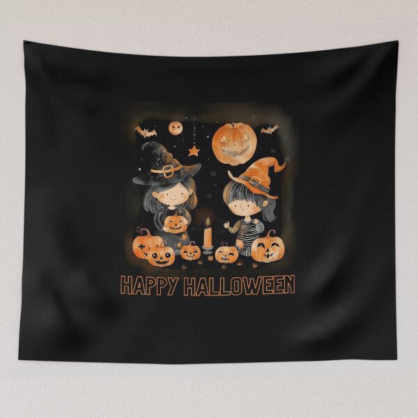 Item preview, Vintage Pumpkin Scene Happy Halloween designed and sold by elnexshop.