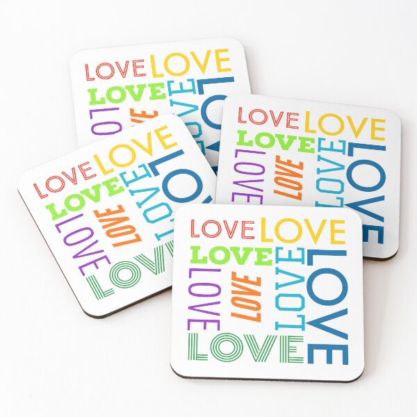 Item preview, Bright Love Fun Font Pattern designed and sold by EWNDesigns.