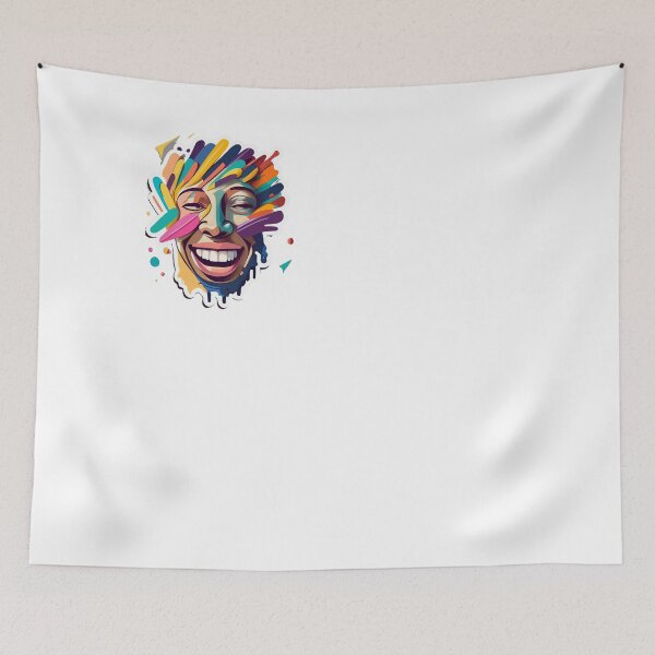 Item preview, Smiling Brushstroke - Artistic Expressive Design designed and sold by NiftyWrx.