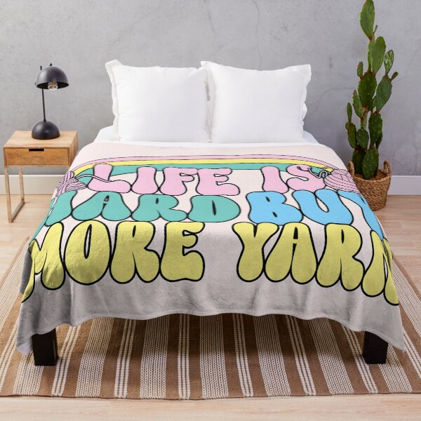 Item preview, Life is Hard Buy More yarn. Funny knitting/crocheting Lover Design designed and sold by Unitepeople.