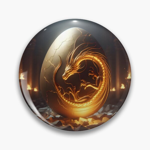 Item preview, Golden Slumber: Dragon's Egg designed and sold by AI-Only Creations.