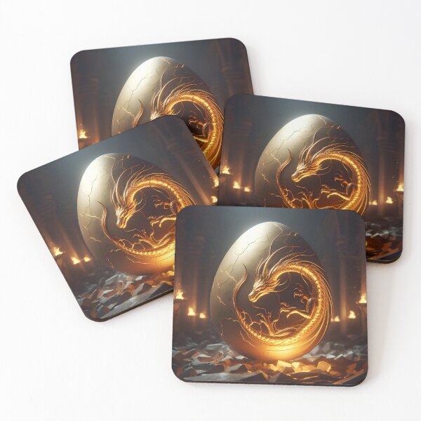Item preview, Golden Slumber: Dragon's Egg designed and sold by AI-Only Creations.