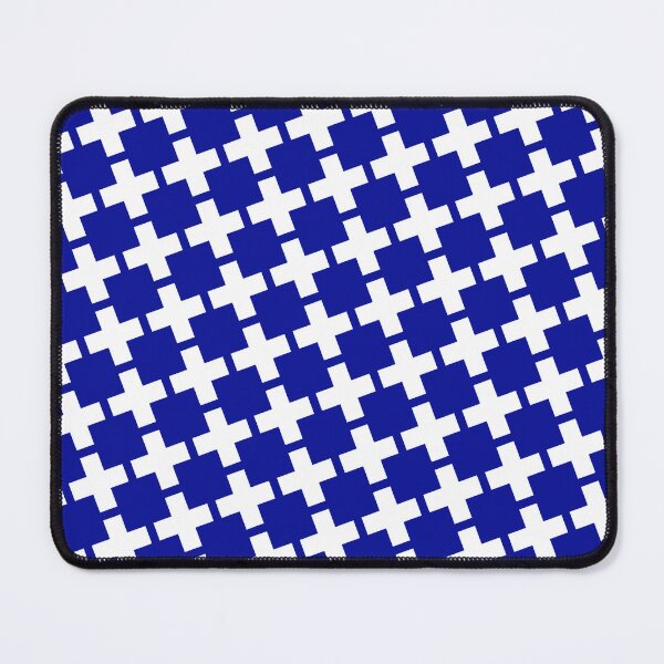 Item preview, White Plus Cross Section Replicating Blue Borderless Blueprint designed and sold by Alchemy-A-La-G.