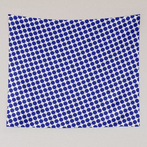 Item preview, White Plus Cross Section Replicating Blue Borderless Blueprint designed and sold by Alchemy-A-La-G.