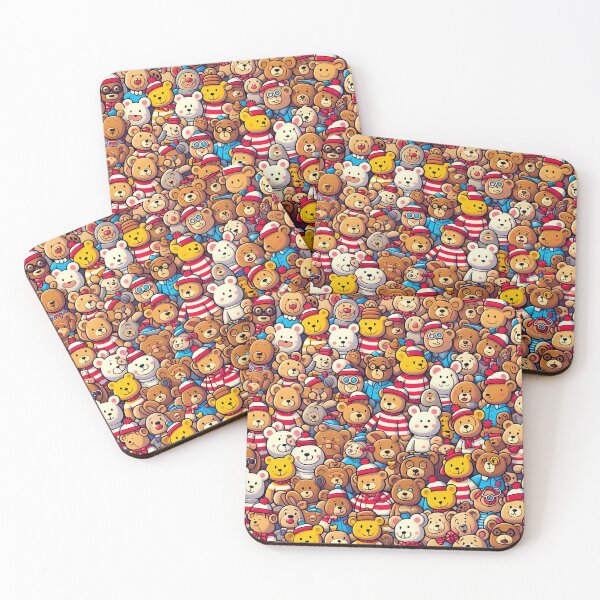 Item preview, A Bevy of Bears Endless Smiles in Cuddly Company designed and sold by ArtComixHaven.