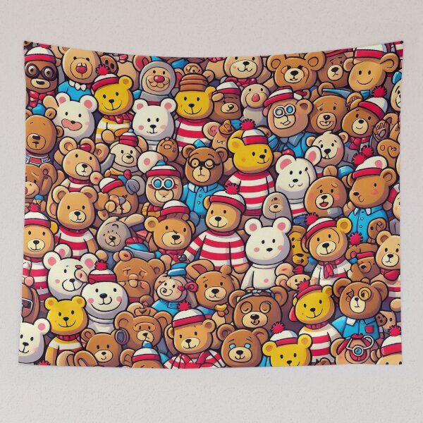 Item preview, A Bevy of Bears Endless Smiles in Cuddly Company designed and sold by ArtComixHaven.