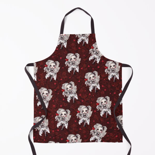 Item preview, Queen of Hearts - Cute Gothic Hearts Girl designed and sold by GriffyPrints.