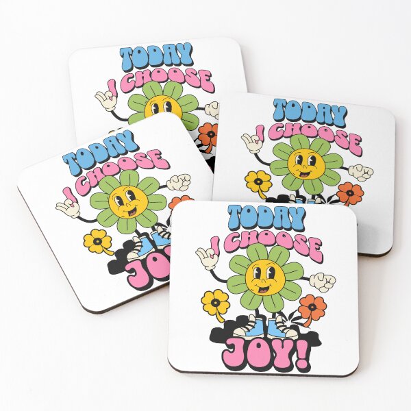 Item preview, Today I Choose Joy Smiling Flower Retro Design designed and sold by edesignprints.