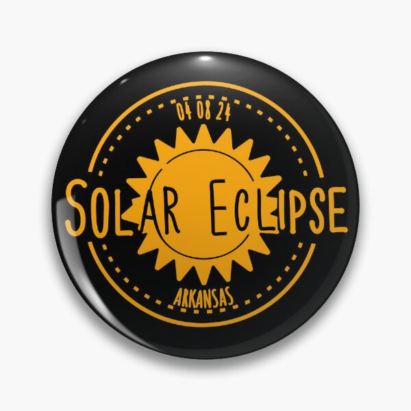 Item preview, Arkansas 040824 Total Solar Eclipse 2024 in orange yellow designed and sold by EmeraldeaArt.