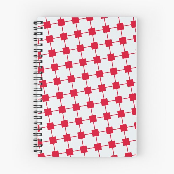 Item preview, Red Line Connected Squares Replicating White Borderless Blueprint designed and sold by Alchemy-A-La-G.