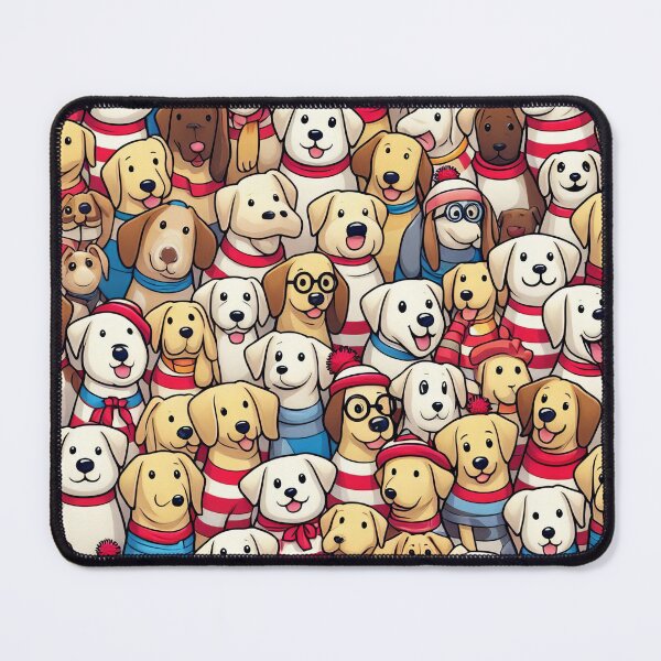 Item preview, Striped Harmony Canine Companions in Coordinated Attire Delight designed and sold by ArtComixHaven.
