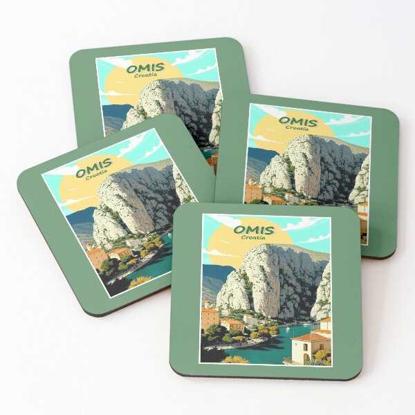 Item preview, Omis Croatia Vintage Travel and Tourism Advertising Print designed and sold by posterbobs.