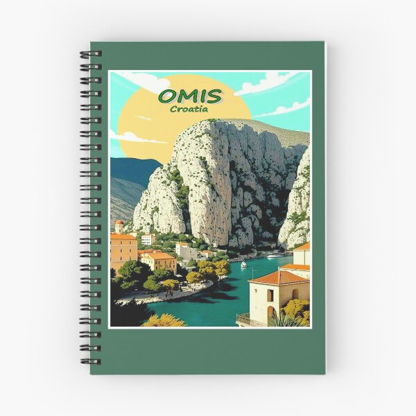 Item preview, Omis Croatia Vintage Travel and Tourism Advertising Print designed and sold by posterbobs.
