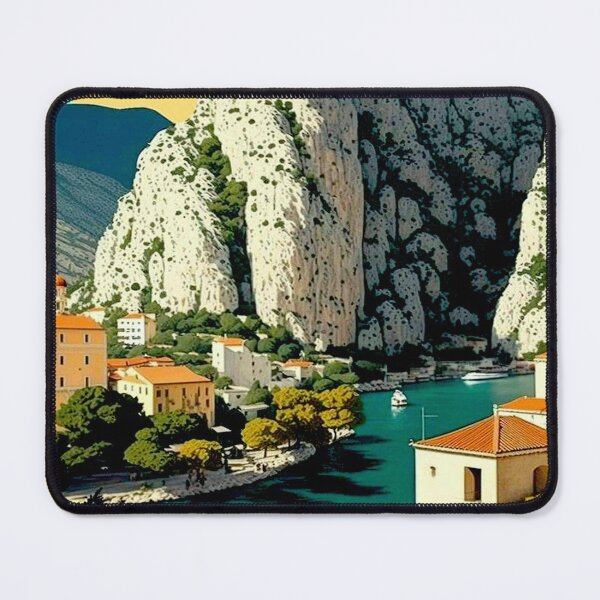 Item preview, Omis Croatia Vintage Travel and Tourism Advertising Print designed and sold by posterbobs.