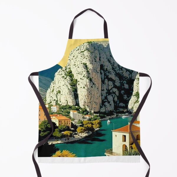 Item preview, Omis Croatia Vintage Travel and Tourism Advertising Print designed and sold by posterbobs.