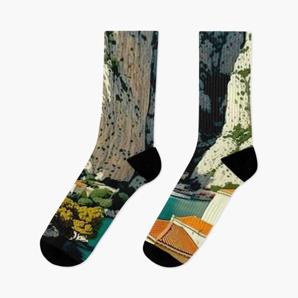 Item preview, Omis Croatia Vintage Travel and Tourism Advertising Print designed and sold by posterbobs.