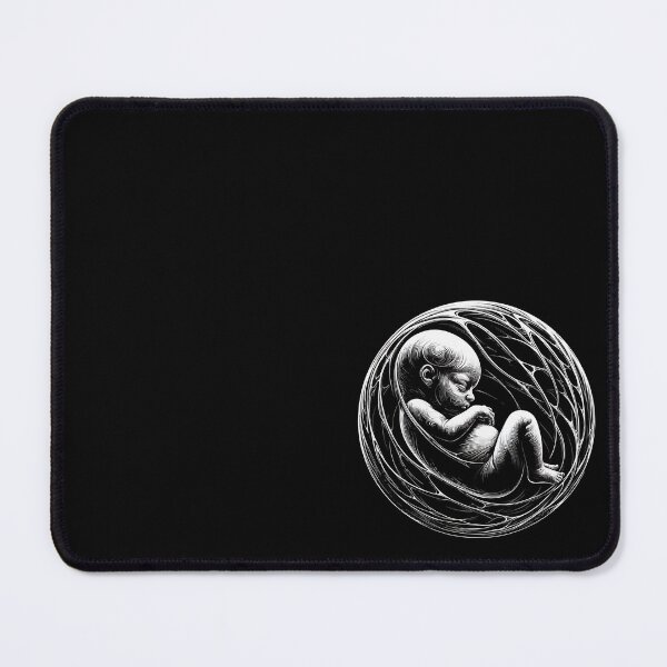 Item preview, Monochromatic Black And White Embryology Outline designed and sold by TomFrontierArt.