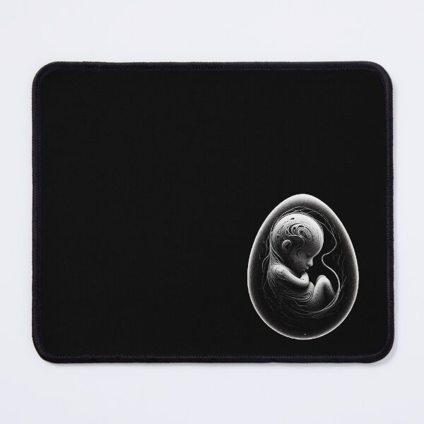 Item preview, Monochromatic Black And White Embryo Outline  designed and sold by TomFrontierArt.