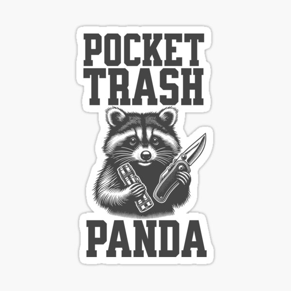 Artikel-Vorschau von Pocket Trash Panda – Everyday Carry (EDC), designt und verkauft von PenultDesign.