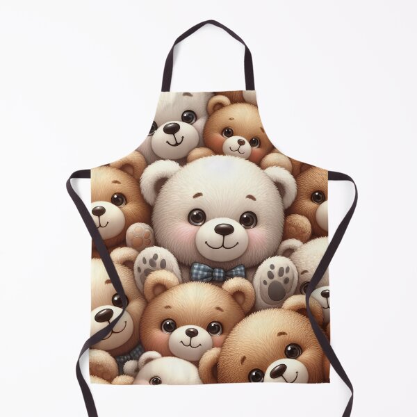 Item preview, Cuddly Bear Pile: A Heartwarming Hug of Fluff designed and sold by ArtComixHaven.