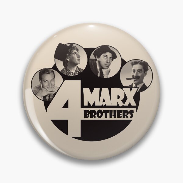 Item preview, The 4 Marx Brothers at Paramount monotone version designed and sold by SpruceTavern.