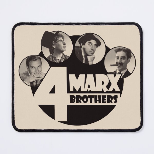 Item preview, The 4 Marx Brothers at Paramount monotone version designed and sold by SpruceTavern.