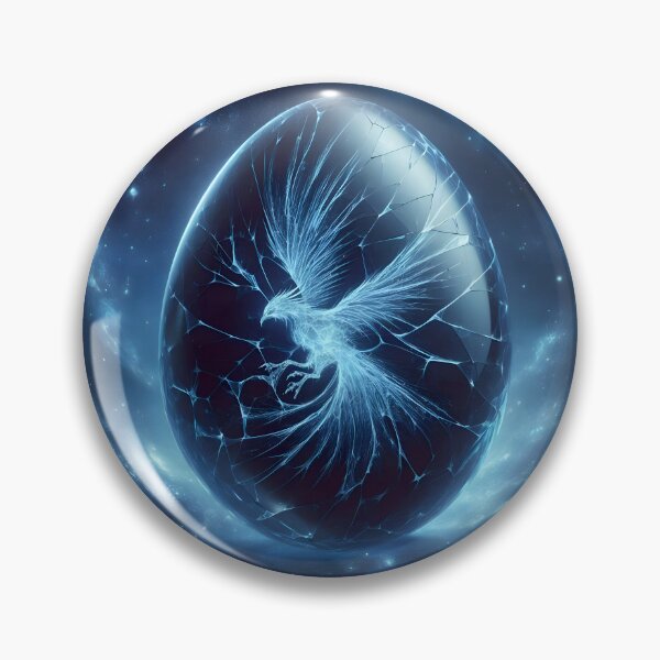 Item preview, Celestial Sapphire: Phoenix Egg designed and sold by AI-Only Creations.