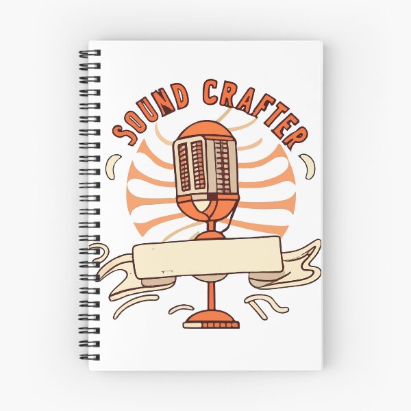 Item preview, Vintage Microphone with Sound Waves - Sound Crafter designed and sold by NiftyWrx.