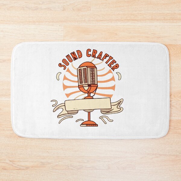Item preview, Vintage Microphone with Sound Waves - Sound Crafter designed and sold by NiftyWrx.