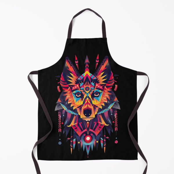 Artikelvorschau, Geometric Shamanic Wolf entworfen und verkauft von Psyberspace.