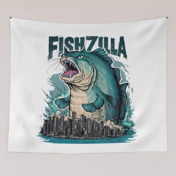 Item preview, The Rise of  Fishzilla designed and sold by Moad Fahim.
