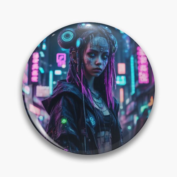 Item preview, Cyberpunk Technomage, Portrait, Poster Art designed and sold by Burn-Ego.