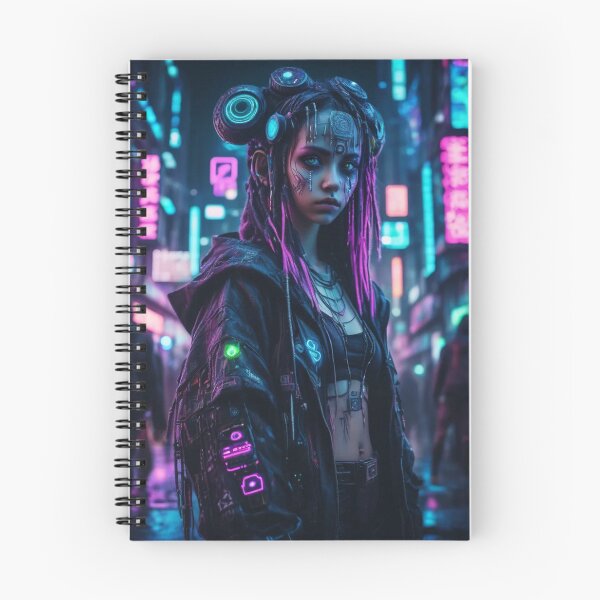 Item preview, Cyberpunk Technomage, Portrait, Poster Art designed and sold by Burn-Ego.