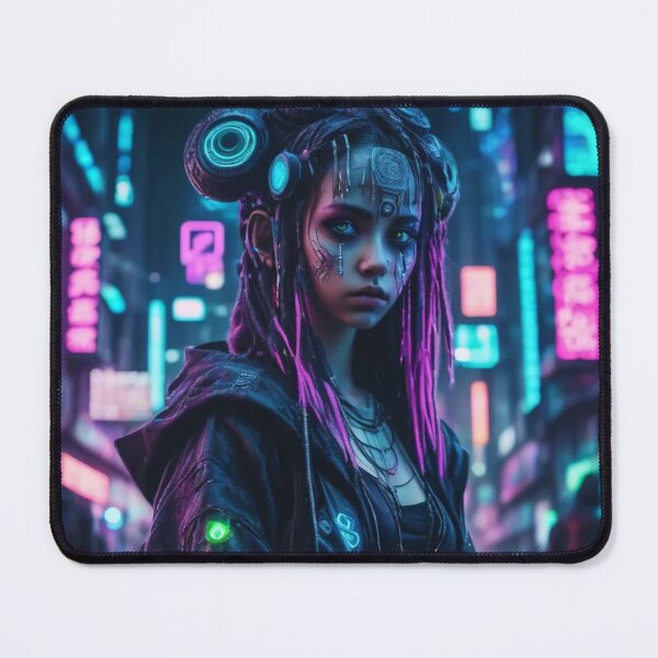 Item preview, Cyberpunk Technomage, Portrait, Poster Art designed and sold by Burn-Ego.