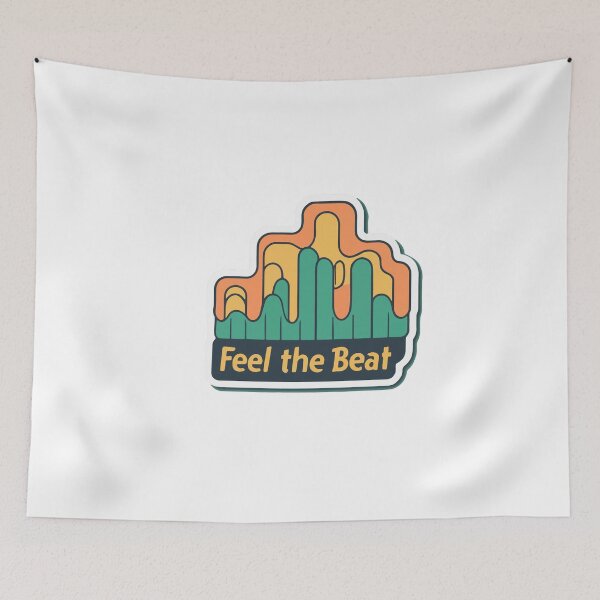 Item preview, Feel the Beat - Minimalist Audio Waveform designed and sold by NiftyWrx.