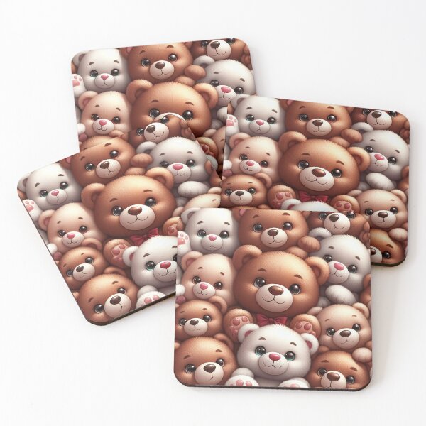 Item preview, Snuggly Bear Assembly Whimsical Quilt Cover Artwork Delight designed and sold by ArtComixHaven.