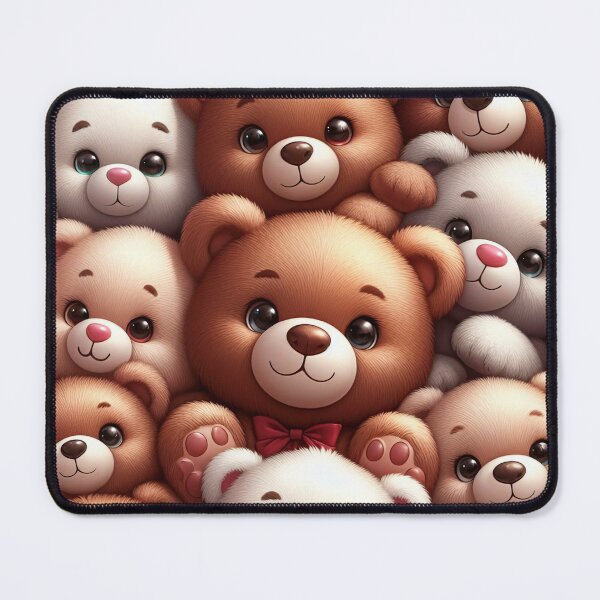 Item preview, Snuggly Bear Assembly Whimsical Quilt Cover Artwork Delight designed and sold by ArtComixHaven.