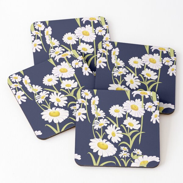 Item preview, Spring Daisies on Navy designed and sold by princesspjs.